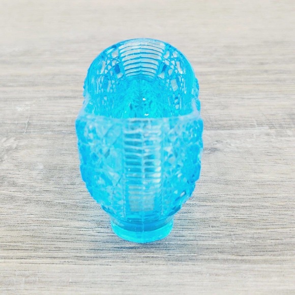 Bryce Brothers Blue Turquoise Cane Glass Slipper Shoe EAPG 1880s Antique - Picture 5 of 8